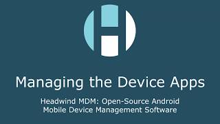Managing mobile apps on a corporate Android device
