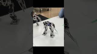 自作二足歩行ロボットバトル！ROBO-ONElight級キョロ助vsふぇむとBiped robot battle #shorts #roboone #robotics