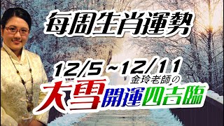 大雪開運。2022生肖運勢週報｜12/5-12/11｜金玲老師（有字幕）