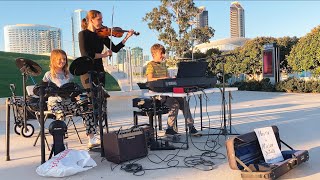 First Street Performance by Martin (10) and Miriam (8)