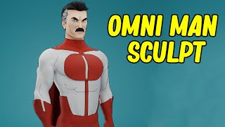 20 Hours of Sculpting in 10 Minutes - Omni Man #blender #omniman #invincible