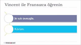 Fransızca 5 Dakikada I Herkesin Bilmesi Gereken İfadeler  # 5