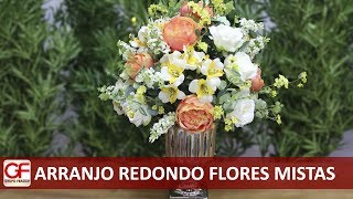 Arranjo Redondo com Flores Mistas