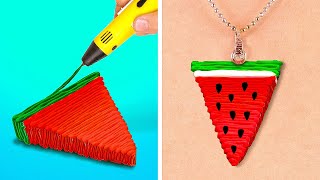 COOL 3D PEN AND HOT GLUE CRAFTS || || Homemade Ideas with 3D PEN And Glue Gun by