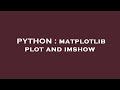 PYTHON : matplotlib plot and imshow