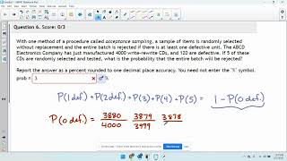 MAT130/131: Chapter 3 - Acceptance Sampling