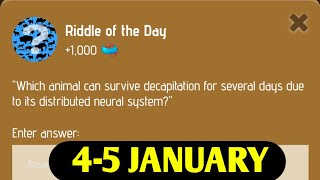 Zoo Riddle Of The Day 4-5 January | Zoo Riddle Of The Day Code | Zoo Riddle Of The Day