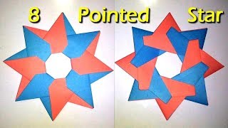 How to make an Origami Robin Star || 8 pointed Origami star