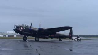 NPU Video: Rare Avro arrow Lancaster gets towed at airport