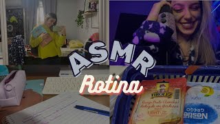 ASMR VLOG MINHA ROTINA COMO ESTUDANTE DE PSICOLOGIA + TRABALHO COM A INTERNET