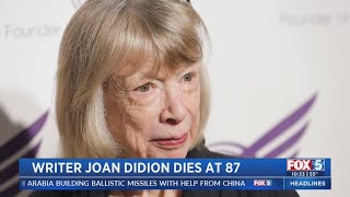 Writer Joan Didion Dies At 87