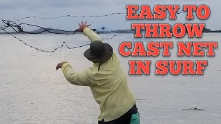 EASY WAY TO THROW CAST NET IN SURF