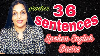 These 36 sentences will give you the confidence to speak English within ten minutes! The basics!