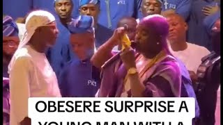 Obesere gifts band member house at 60th birthday