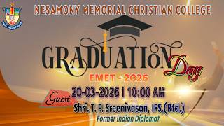 🔴LIVE | NMCC | GRADUATION DAY 2026 | NESAMONY MEMORIAL CHRISTIAN COLLEGE | MARTHANDAM