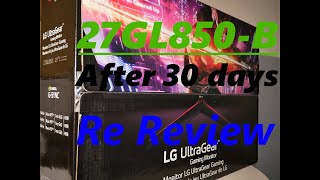 LG 27GL850 review after 30 days (visual perspective)