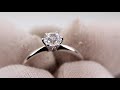 elitegold классическое помолвочное кольцо в белом золоте с камнем swarovski