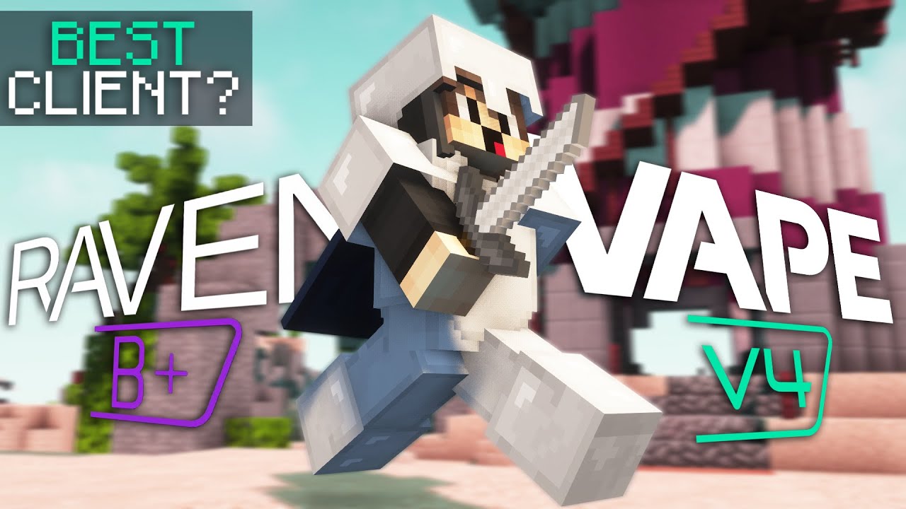 RAVEN B++ Vs. VAPE V4 | Which Client Is Better..? (Hypixel HvH) - YouTube