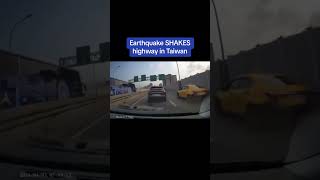 Taiwan earthquake: Dashcam footage of highway SHAKING
