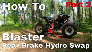 How to Fabricate Hydraulic Rear Brakes for Yamaha Blaster Part 2
