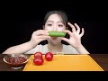 mukbang asmr 蔬菜吃播｜今天吃的是蔬菜蘸酱 最近油腻吃多了 给肠胃洗洗澡 咀嚼音