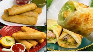 3 Different Chicken Rolls | Chicken Shawarma Rolls | Creamy Chicken Roll | Malai Tikka Chicken Rolls