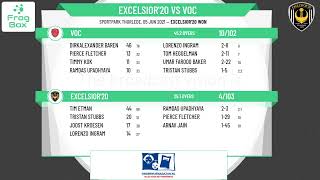 🔴LIVE: Excelsior'20 vs VOC | KNCB Topklasse Round 8 | Royal Dutch Cricket | 05-06-2021