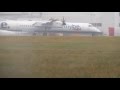 flybe dash 8 landing at Glasgow airport