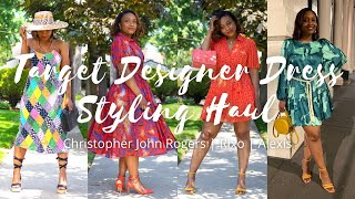 TARGET DESIGNER DRESS STYLING HAUL + DESIGNER'S COMPARISONS | Christopher John Rogers, Rixo \u0026 Alexis