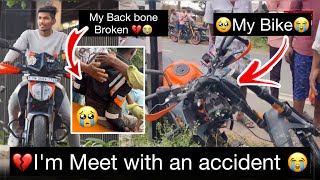 😭I'm Met with an Accident 💔 | Backbone Broken🥹|I'm Crying😭| Goa ride #travel #sandyviews