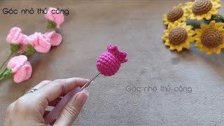 Móc hoa chuông tai nhọn | Another way too easy to Crochet lily of the valley #crochetbellflower