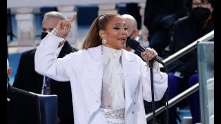 Jennifer Lopez performed in an all-white Chanel outfit for her Inauguration performance