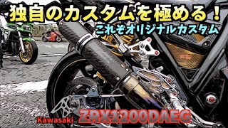 様々なアイデアを駆使しオリジナルを極める‼️Kawasaki ZRX1200DAEG〜PRIDEチャンネル vol.539