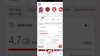 Vodafone 1 GB haftalık İnternet hediye nasıl yapılır gösteriyorum