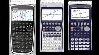 Casio Graphing Calculators Comparison - CG10/50 Prizm, fx-9860GII, fx-9750GII