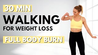 🔥30 Min STEADY STATE WALKING for WEIGHT LOSS🔥ALL STANDING🔥NO JUMPING🔥KNEE FRIENDLY🔥LISS WORKOUT🔥