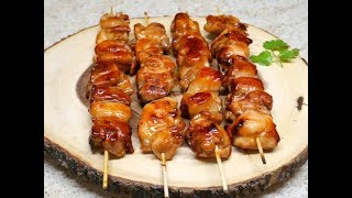 Chicken Skewers |Puerto Rican Pinchos | Cchicken Kabob Recipe