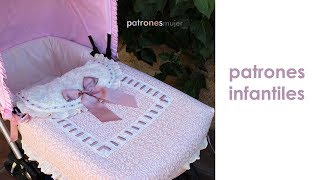 Colcha capazo de bugaboo. Patrones infantiles