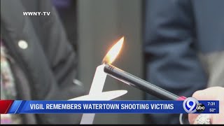 Watertown community hosts vigil to remember two victims of Wednesday's shooting