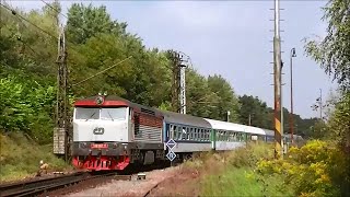 ČD 843.018 + postrk ČD 749.107 - R 1270 - Pardubice - 30.8.2014