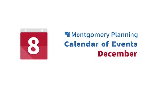 Montgomery Planning December Calendar of Events