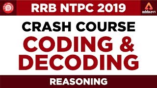 RRB NTPC 2019 | Coding And Decoding | RRB NTPC Reasoning Preparation