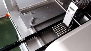 LED placement by NeoDen4 with a conveyor connected