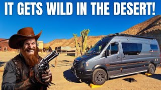 3 Campervans Explore Western Leone Film Set \u0026 Hilarious Cowboy Show