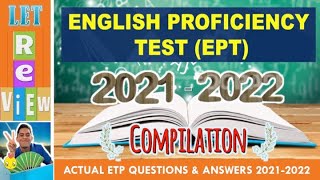 ENGLISH PROFICIENCY TEST REVIEWER 2021-2022 #COMPUTER-BASED #EPT2022 | DepEd Ranking #15points