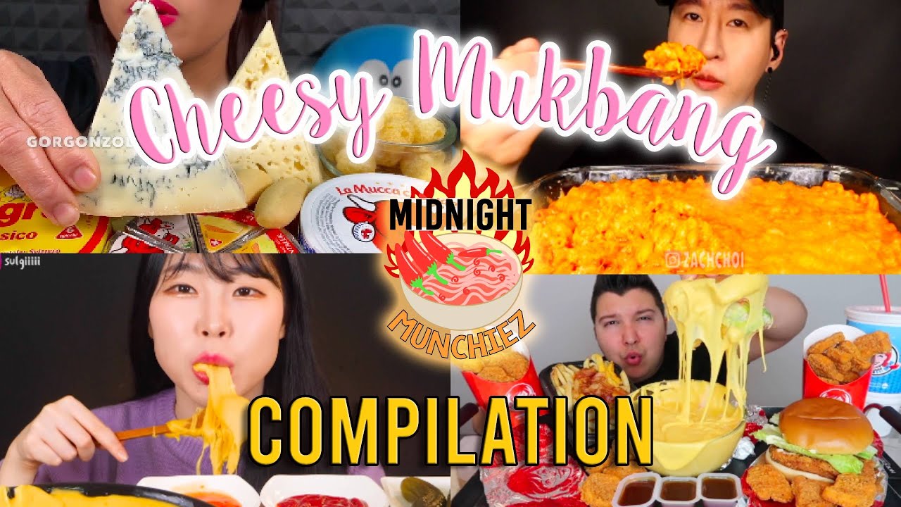 Cheesy Mukbang Compilation Asmr Youtube