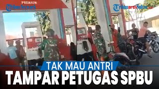 Viral Diduga Oknum TNI Tampar petugas SBPU Waipare Karena Ditegur Terobos Antrian