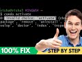 How to FIX Conda Error 