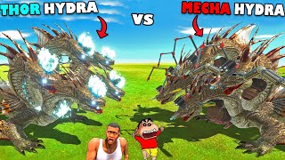 AMAAN THOR HYDRA vs CHOP MECHA HYDRA in Animal Revolt Battle Simulator| Shinchan game franklin hindi