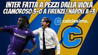 Clamoroso a Firenze: Inter fatta a pezzi dalla viola! Napoli a +3